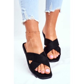 Női papucs, csíkos, kereszt, Fekete Fülöp -szigetek 2