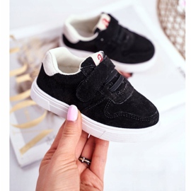 Apawwa Gyerekcipők Suede Velcro Black Trelmo ['fekete'] fekete 1