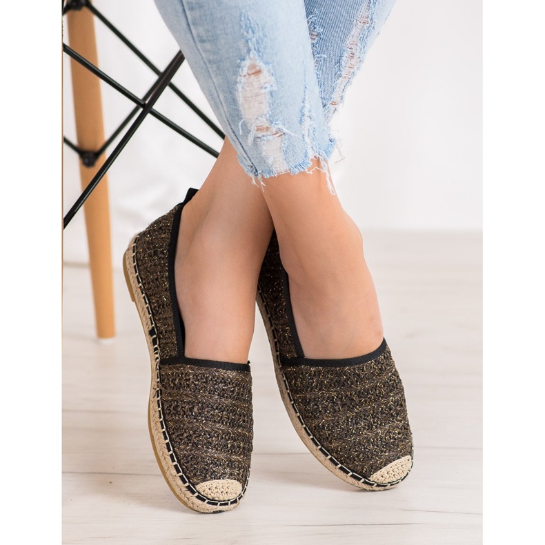 Seastar Textil espadrillák bézs fekete 2