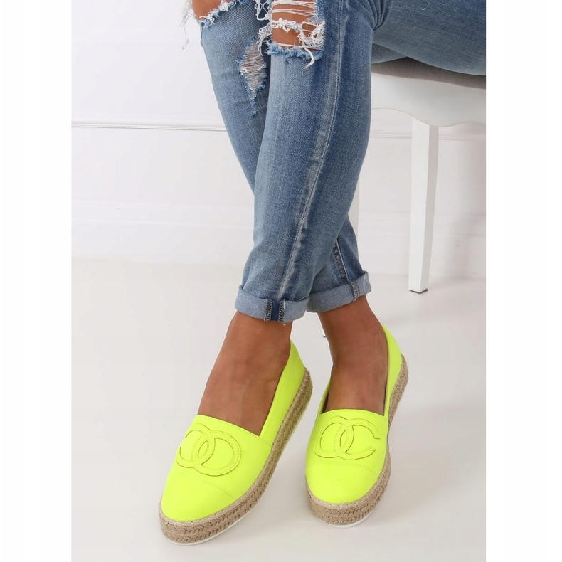 Neon női espadrilles T341P Fluorescent Green zöld 1 Neon női espadrilles T341P Fluorescent Green zöld 1