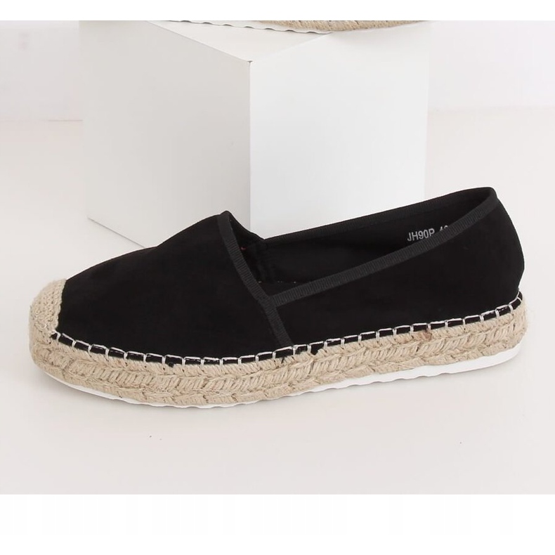 Fekete női espadrilles JH90P Black 1