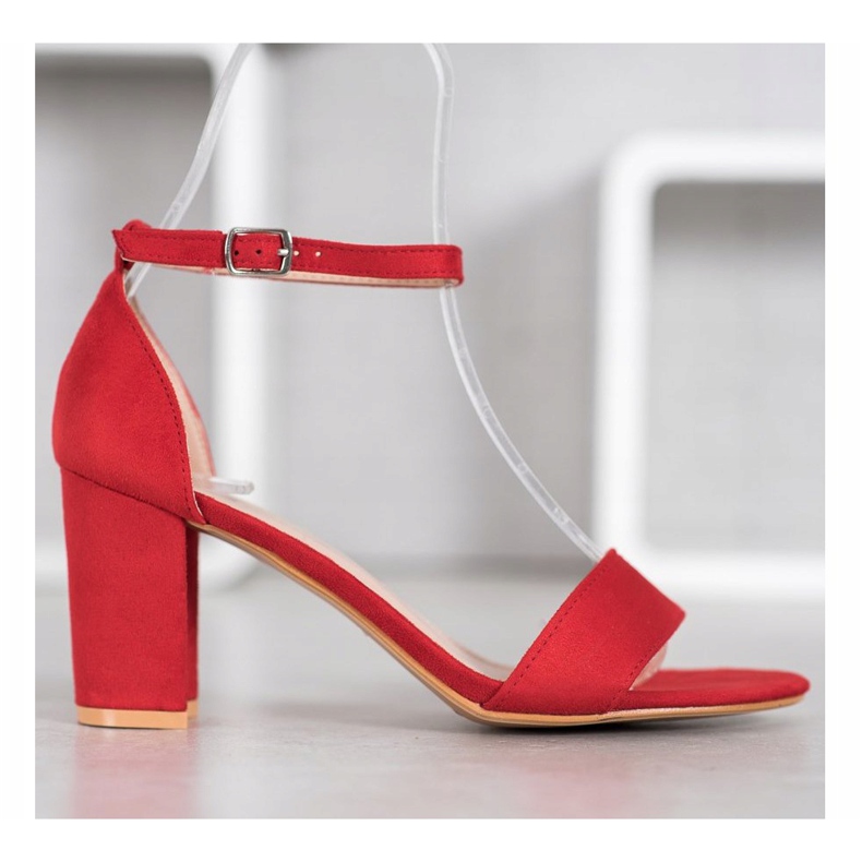 Anesia Paris Magas sarkú szandál piros 2