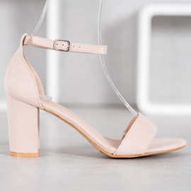 Anesia Paris Magas sarkú szandál barna 2