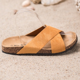 Nio Nio Alkalmi papucs a platformon bézs 1