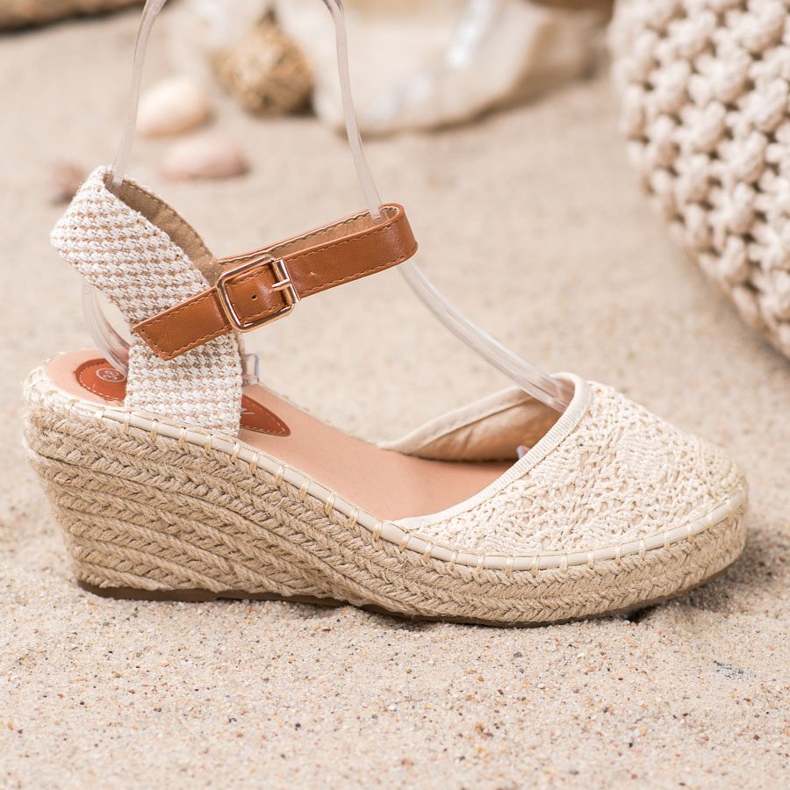 Renda Espadrilles csattal barna 2