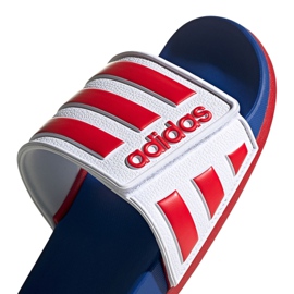 Adidas Adilette Comfort Adj M EG1346 papucs fehér piros kék 3