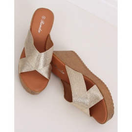 Arany ék papucs 10-235 Arany aranysárga 1 Arany ék papucs 10-235 Arany aranysárga 1