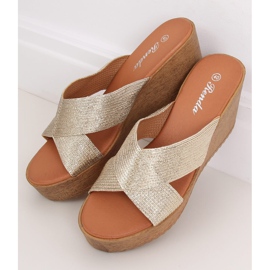 Arany ék papucs 10-235 Arany aranysárga 2 Arany ék papucs 10-235 Arany aranysárga 2