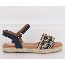 Női szandál espadrilles sötétkék WH933 Denim Blue 1