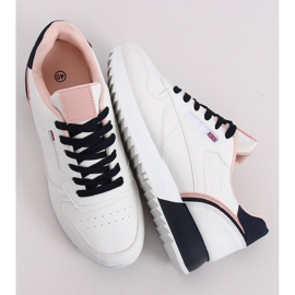 Fehér női sportcipő BK938 WHITE / NAVY sötétkék 1