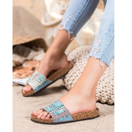 Bona Papucs gyöngyökkel sokszínű 1