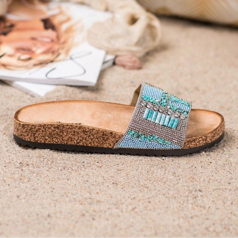 Bona Papucs gyöngyökkel sokszínű 2