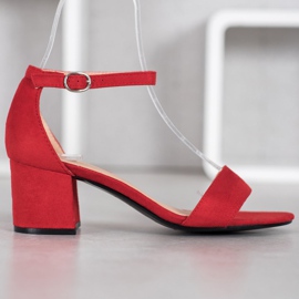 Diamantique Alkalmi szandál egy bárban piros 2