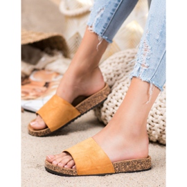 Nio Nio Klasszikus papucs a platformon barna 2