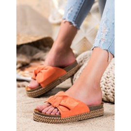 Comer Papucs a magas platformon narancs 1