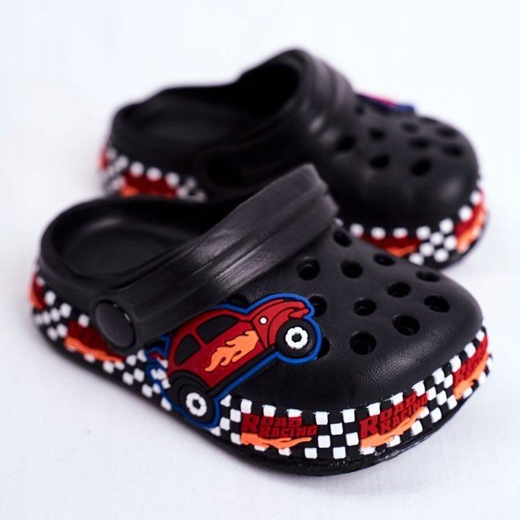 Giolan Gyermek Foam Crooks Black Road Racing fekete piros 1