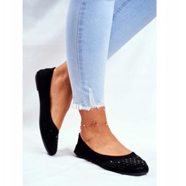 Le Scarpe Női fekete balerinák Amantero köbcirkóniával 2