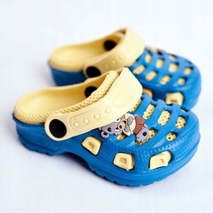 Giolan Gyermek habpapucs Kroks Small Koala kék sárga 1