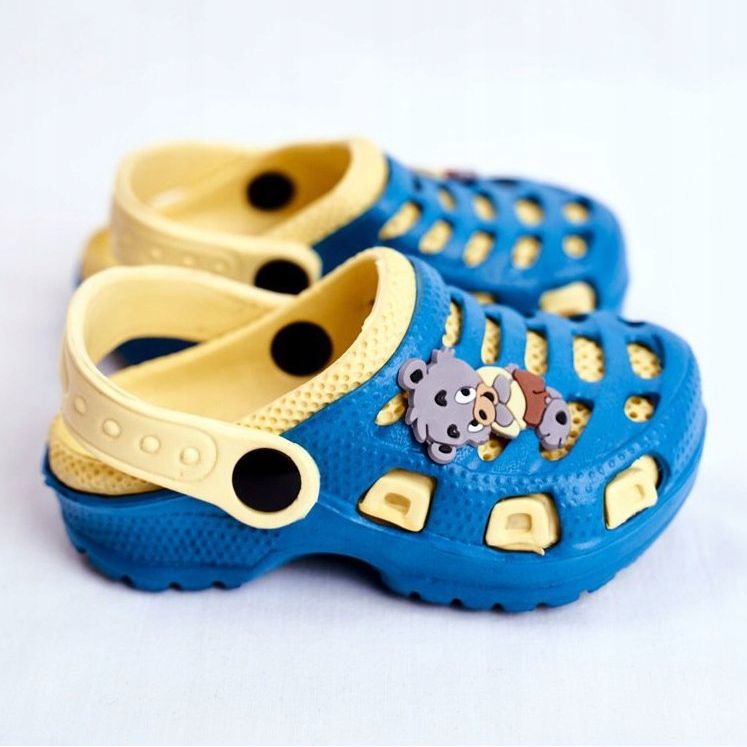 Giolan Gyermek habpapucs Kroks Small Koala kék sárga 2