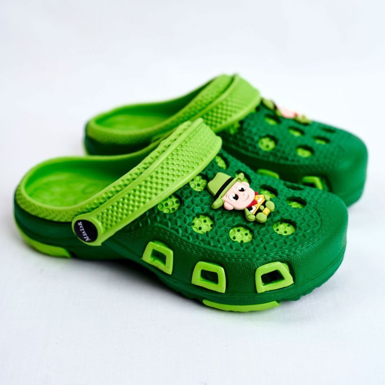 Giolan Gyermek papucs hab Crocs Green Cowboy zöld 1