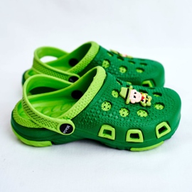 Giolan Gyermek papucs hab Crocs Green Cowboy zöld 2