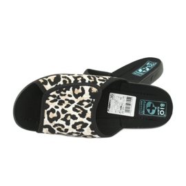 Adanex 13795 párduc női papucs bézs fekete 4