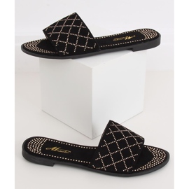 Fekete női fekete papucs Q-85 Fekete 2