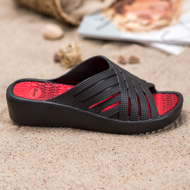 Bona Kényelmes, könnyű papucs fekete 2