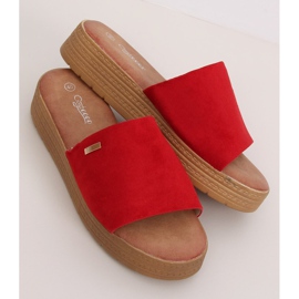 Piros Női piros papucs G-576 Red 1
