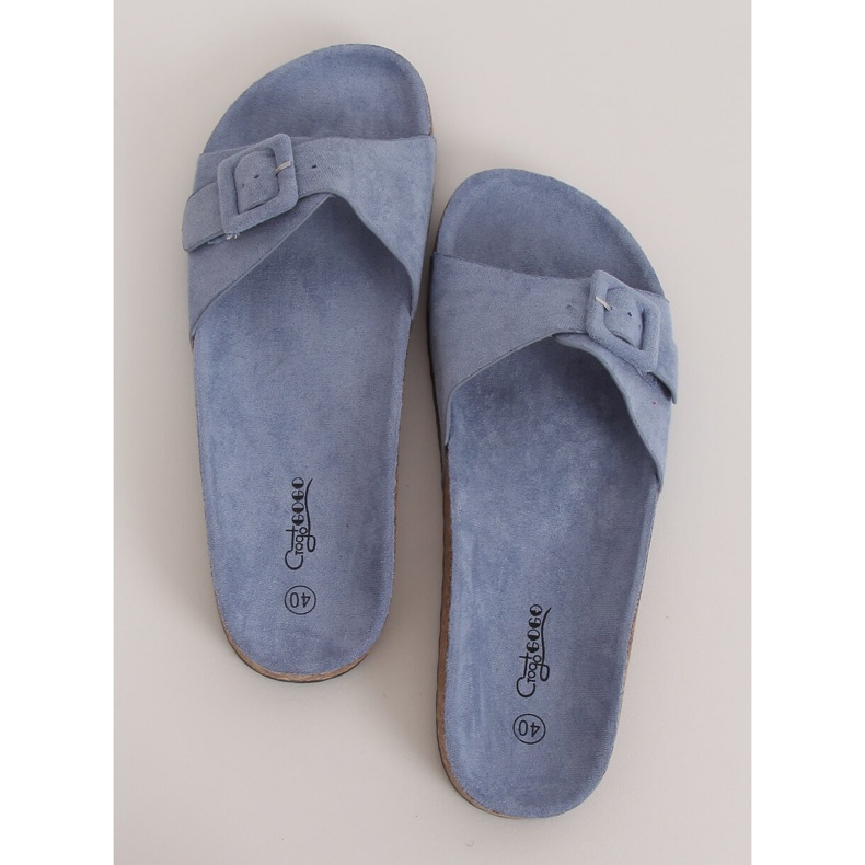 Kék G-5026 Kék parafa talpú papucs 1