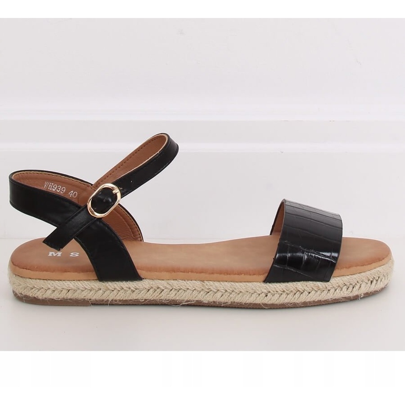 Fekete szandál espadrilles WH939 Black 2