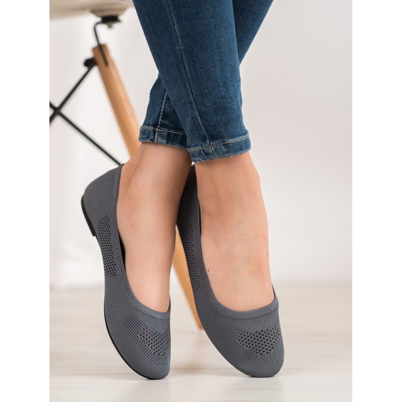 BAOLIKANG Szürke áttört balerinák 1