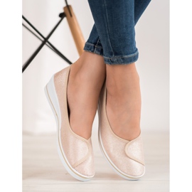 Comer Balerinák csillogással barna sárga 1