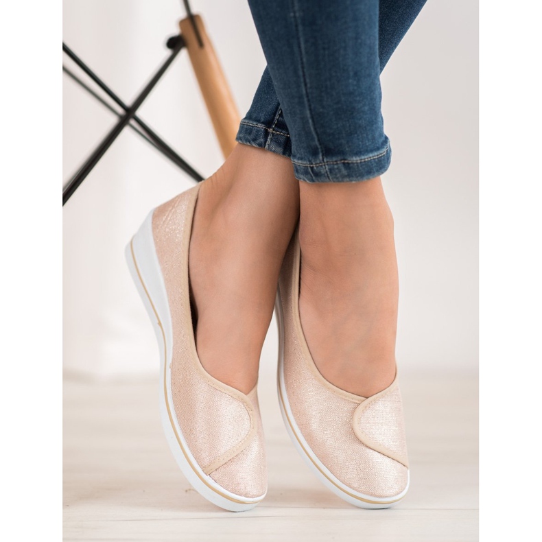 Comer Balerinák csillogással barna sárga 1