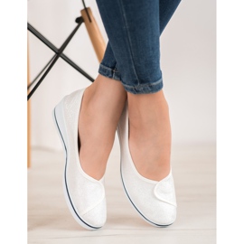 Comer Balerinák csillogással fehér 2 Comer Balerinák csillogással fehér 2