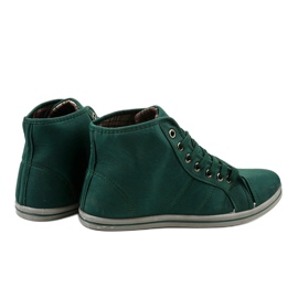 Divatos TL362 magas tornacipő zöld 3
