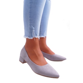 SEA Klasszikus női pumpák Suede Grey Rheya szürke 2
