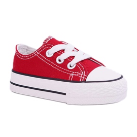 FRROCK Gyermek Red Filemon Classic cipők fehér piros 3