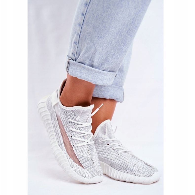 Női sportcipő, könnyű, szellős ezüst Lumiere szürke 1