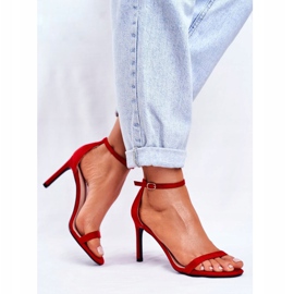 PS1 Női szandál klasszikus sarkú vörös bazilikán piros 1 PS1 Női szandál klasszikus sarkú vörös bazilikán piros 1