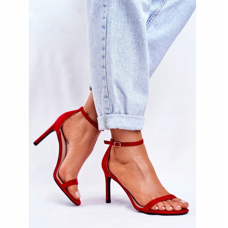 PS1 Női szandál klasszikus sarkú vörös bazilikán piros 1 PS1 Női szandál klasszikus sarkú vörös bazilikán piros 1