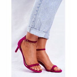 PS1 Női szandál klasszikus sarkú fukszia áruházban rózsaszín 1