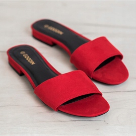 Goodin Papucs lapos sarkon piros 2