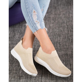 SHELOVET Textil csúszásgátló cipő barna 1