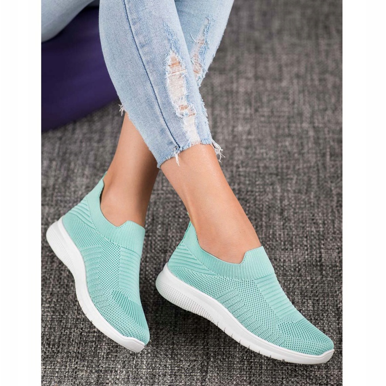 SHELOVET Textil csúszásgátló cipő sokszínű zöld 2