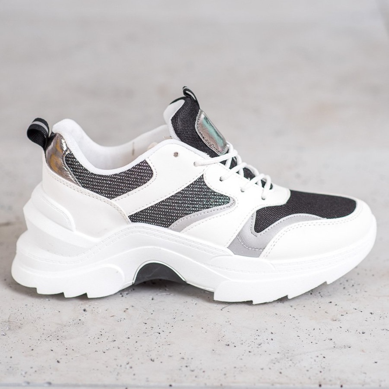 SHELOVET Stílusos cipők fehér fekete 1