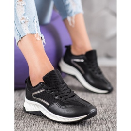 SHELOVET Klasszikus fekete cipők szürke 1