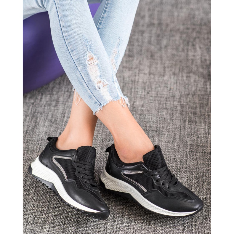 SHELOVET Klasszikus fekete cipők szürke 2