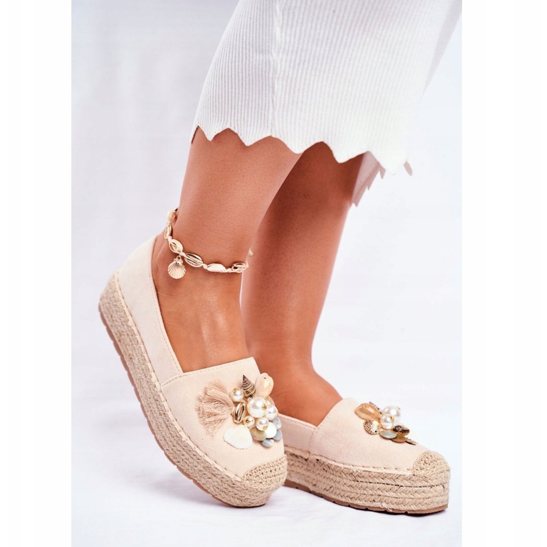 PS1 Női espadrillák bézs színű Denver lenvászon platformon 1 PS1 Női espadrillák bézs színű Denver lenvászon platformon 1