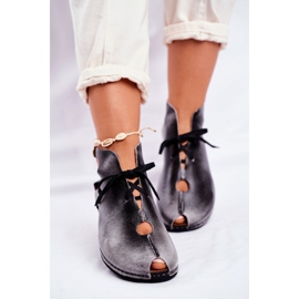 Női Brogues Maciejka Popiel 03426-03 szürke 1